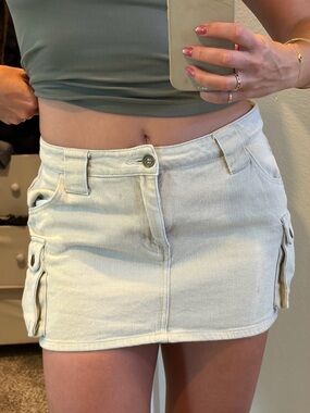 Cargo ultra mini skirt